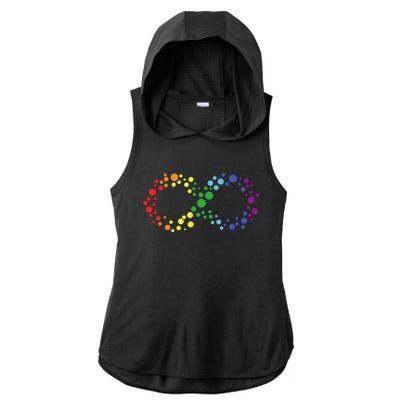 Autism Neurodiversity Awareness Symbol Ladies PosiCharge Tri-Blend Wicking Draft Hoodie Tank