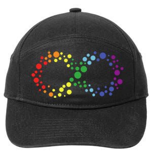 Autism Neurodiversity Awareness Symbol 7-Panel Snapback Hat