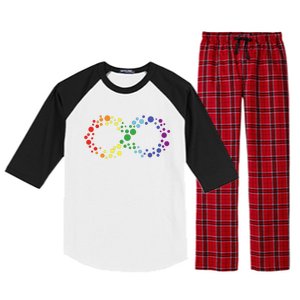 Autism Neurodiversity Awareness Symbol Raglan Sleeve Pajama Set