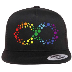 Autism Neurodiversity Awareness Symbol Flat Bill Trucker Hat