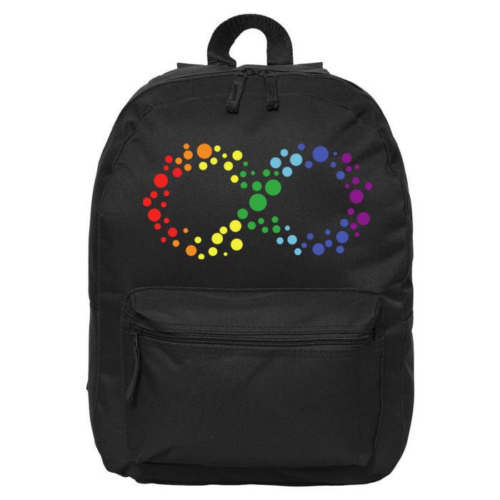 Autism Neurodiversity Awareness Symbol 16 in Basic Backpack