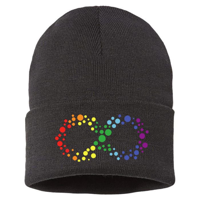 Autism Neurodiversity Awareness Symbol Sustainable Knit Beanie