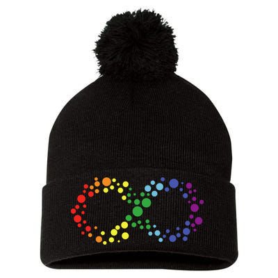 Autism Neurodiversity Awareness Symbol Pom Pom 12in Knit Beanie