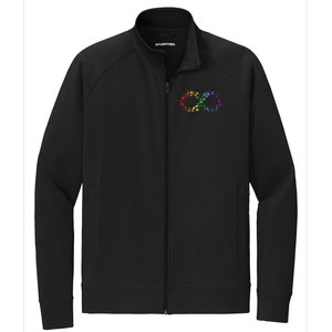 Autism Neurodiversity Awareness Symbol Stretch Full-Zip Cadet Jacket