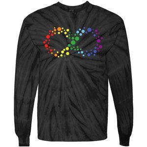 Autism Neurodiversity Awareness Symbol Tie-Dye Long Sleeve Shirt