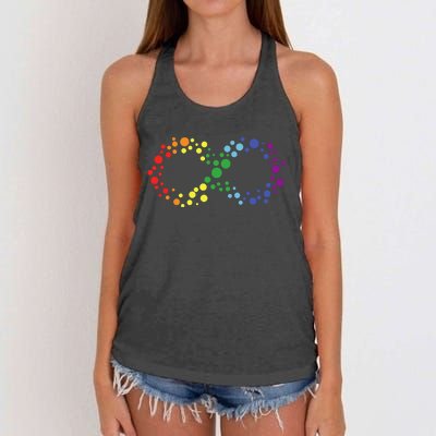 Autism Neurodiversity Awareness Symbol Women's Knotted Racerback Tank