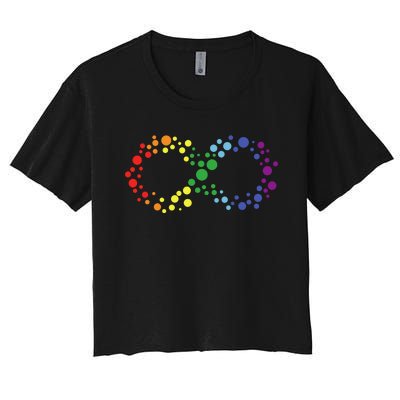 Autism Neurodiversity Awareness Symbol Women's Crop Top Tee