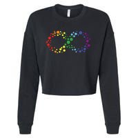 Autism Neurodiversity Awareness Symbol Cropped Pullover Crew