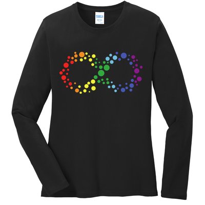 Autism Neurodiversity Awareness Symbol Ladies Long Sleeve Shirt