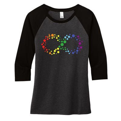 Autism Neurodiversity Awareness Symbol Women's Tri-Blend 3/4-Sleeve Raglan Shirt