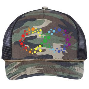 Autism Neurodiversity Awareness Symbol Retro Rope Trucker Hat Cap