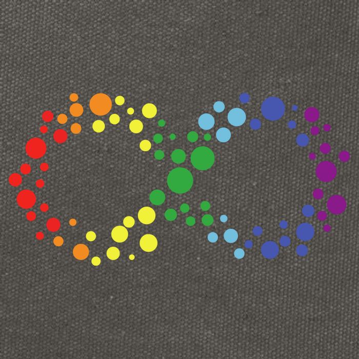 Autism Neurodiversity Awareness Symbol Cotton Canvas Backpack