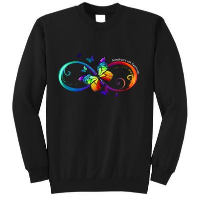 Acceptance Not Awareness Butterfly Sweatshirt