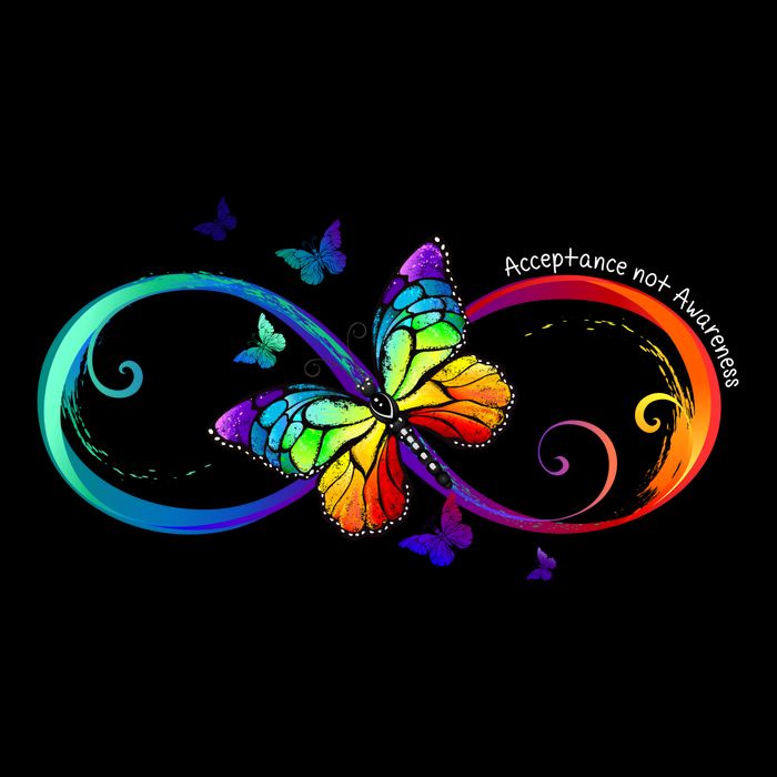 Acceptance Not Awareness Butterfly Bucket Hat