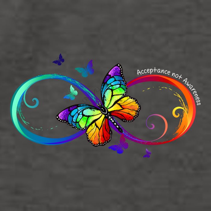 Acceptance Not Awareness Butterfly Vector Backpack