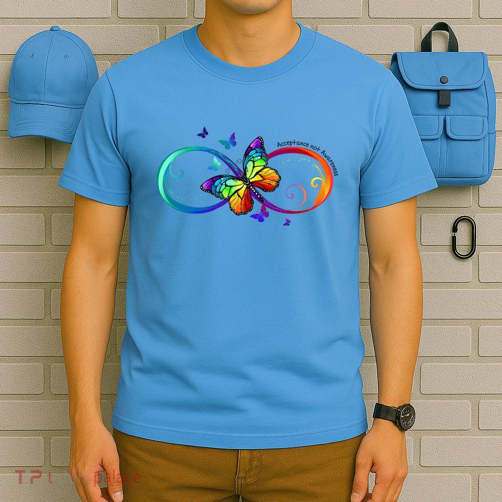 Acceptance Not Awareness Butterfly T-Shirt