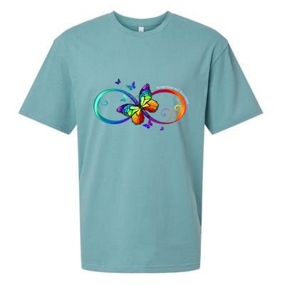 Acceptance Not Awareness Butterfly Sueded Cloud Jersey T-Shirt