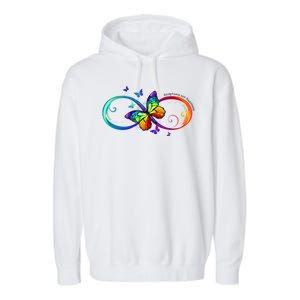 Acceptance Not Awareness Butterfly Garment-Dyed Fleece Hoodie