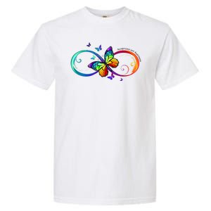 Acceptance Not Awareness Butterfly Garment-Dyed Heavyweight T-Shirt