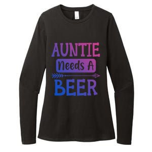 Auntie Needs A Beer Family Ing Beers Cool Birthday Cute Gift Womens CVC Long Sleeve Shirt