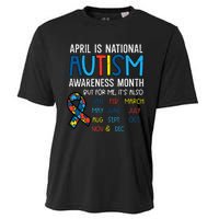 April National Autism Awareness Month Ribbon Men Women Cooling Performance Crew T-Shirt