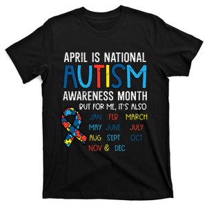 April National Autism Awareness Month Ribbon Men Women T-Shirt