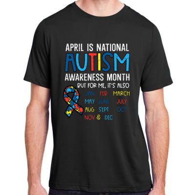 April National Autism Awareness Month Ribbon Men Women Adult ChromaSoft Performance T-Shirt