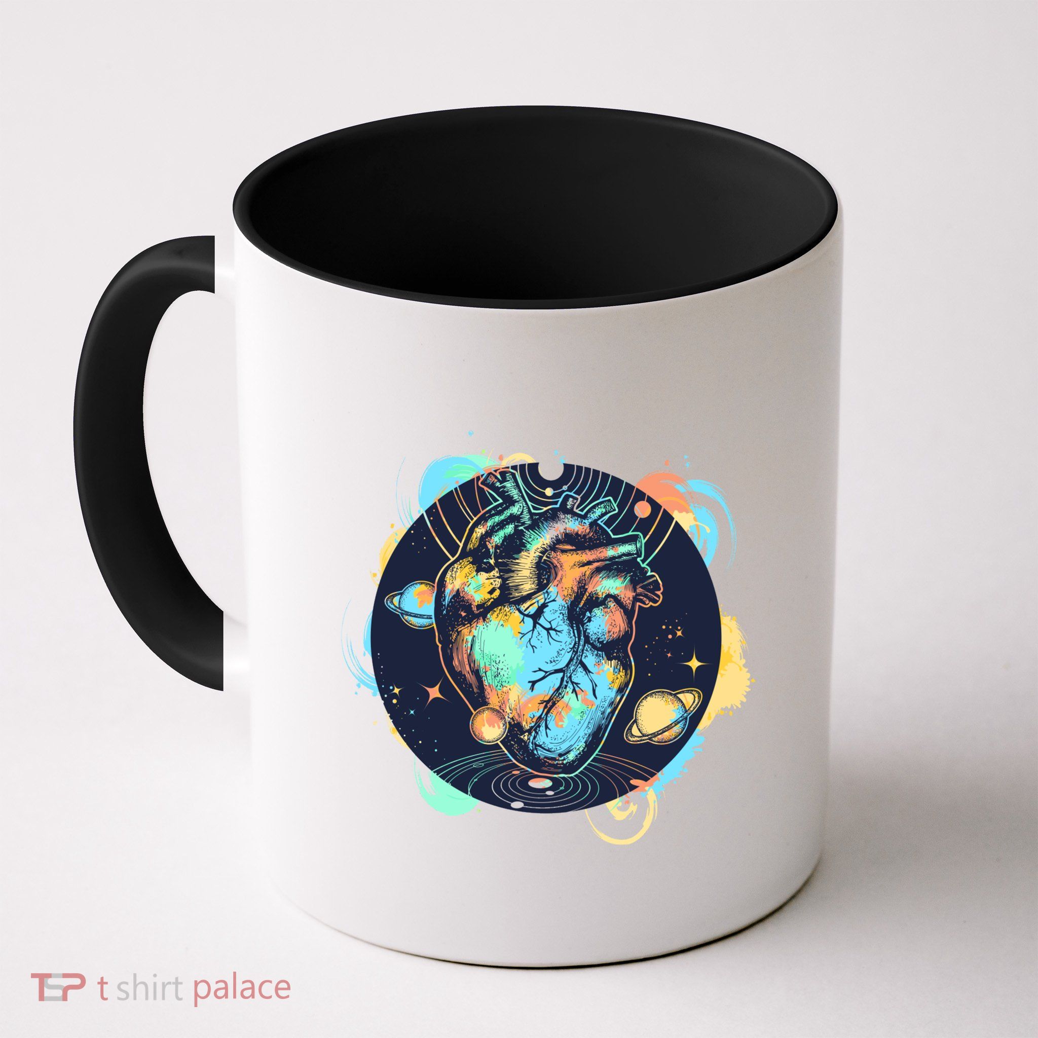 Anatomic Heart Among Galaxies and Planets Mug