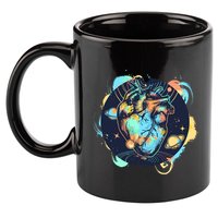 Anatomic Heart Among Galaxies and Planets 11oz C Handle Ceramic Mug