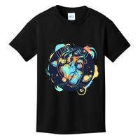 Anatomic Heart Among Galaxies and Planets Kids T-Shirt