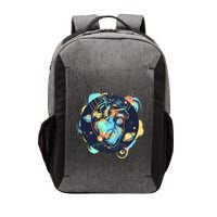 Anatomic Heart Among Galaxies and Planets Vector Backpack