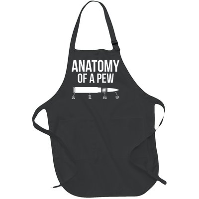 Anatomy Of A Pew Funny Bullet Pro Guns Full-Length Apron With Pockets