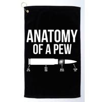 Anatomy Of A Pew Funny Bullet Pro Guns Golf Towel