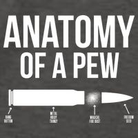 Anatomy Of A Pew Funny Bullet Pro Guns Vector Backpack