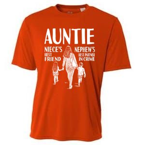 Auntie Nieces Best Friend Nephews Best Partner In Crime Meaningful Gift Cooling Performance Crew T-Shirt