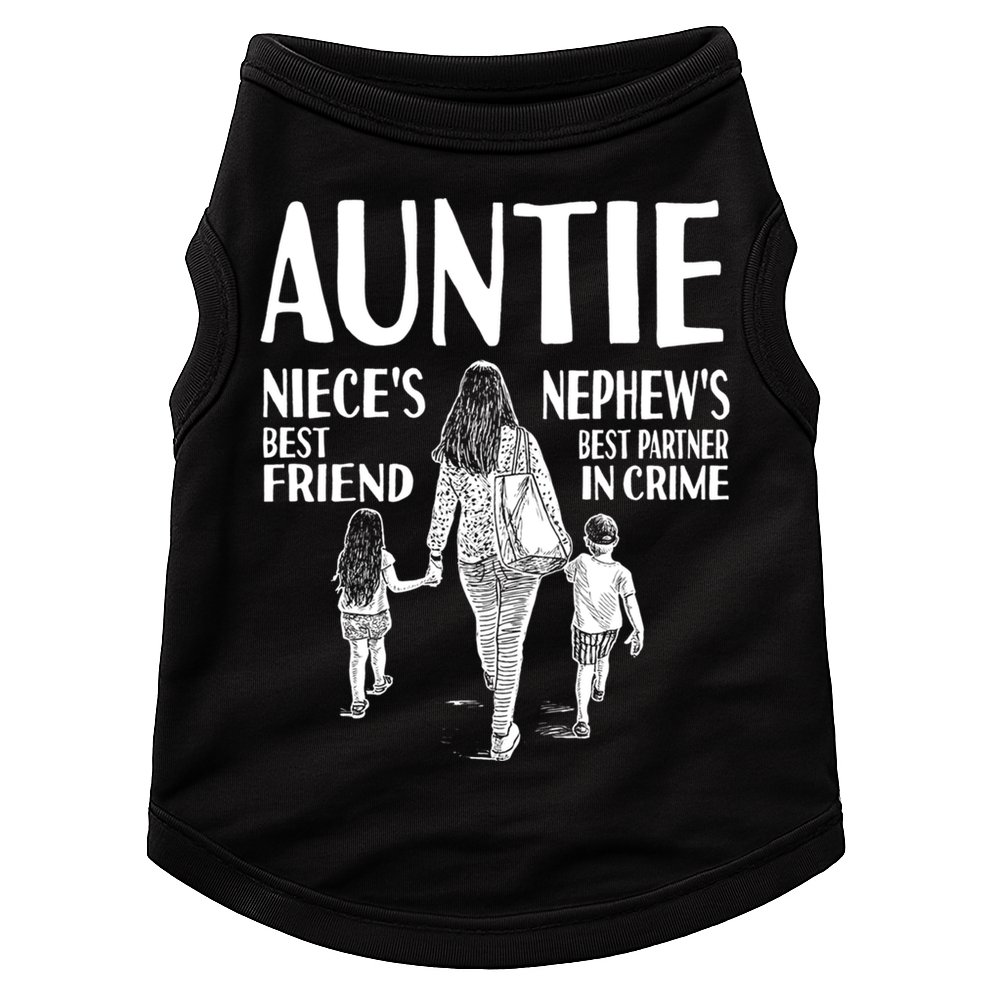 Auntie Nieces Best Friend Nephews Best Partner In Crime Meaningful Gift Doggie Tank