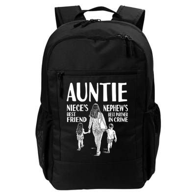 Auntie Nieces Best Friend Nephews Best Partner In Crime Meaningful Gift Backpack