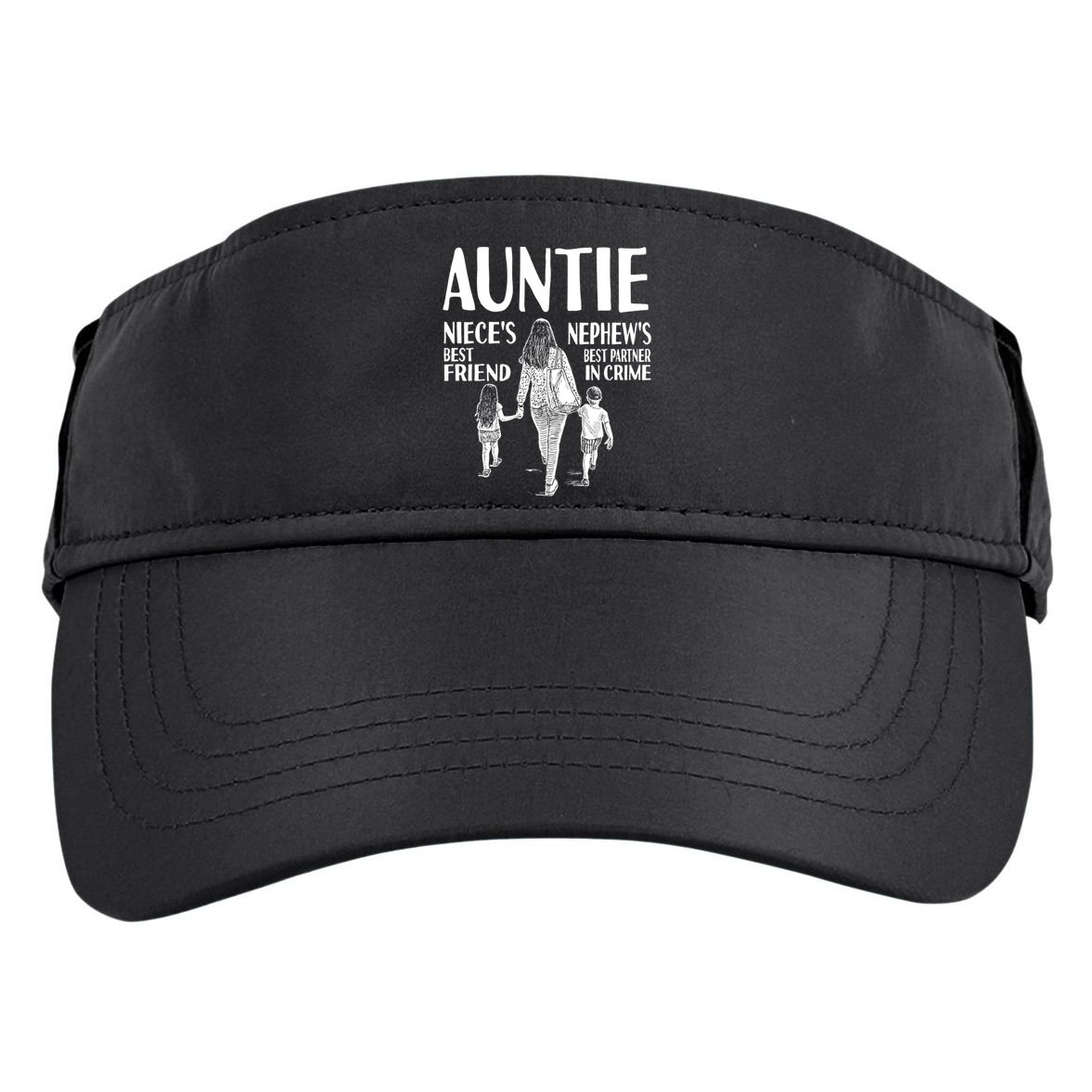 Auntie Nieces Best Friend Nephews Best Partner In Crime Meaningful Gift Adult Drive Performance Visor