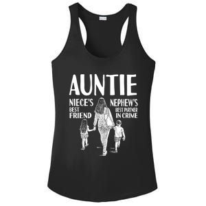 Auntie Nieces Best Friend Nephews Best Partner In Crime Meaningful Gift Ladies PosiCharge Competitor Racerback Tank