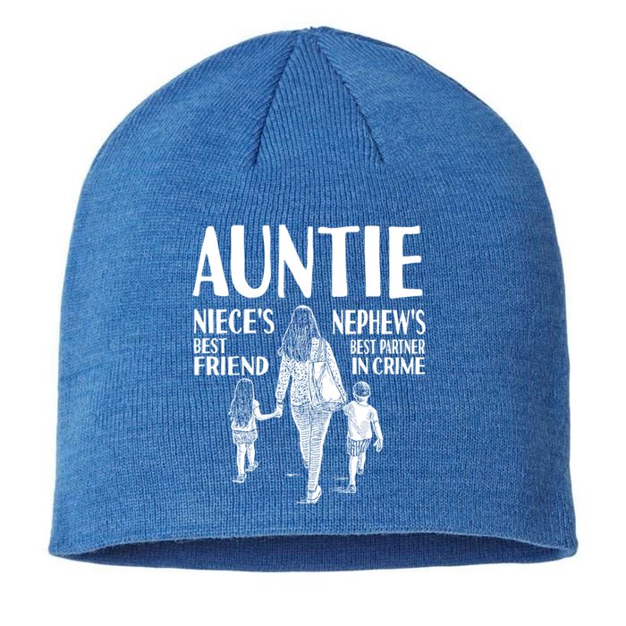 Auntie Nieces Best Friend Nephews Best Partner In Crime Meaningful Gift Sustainable Beanie