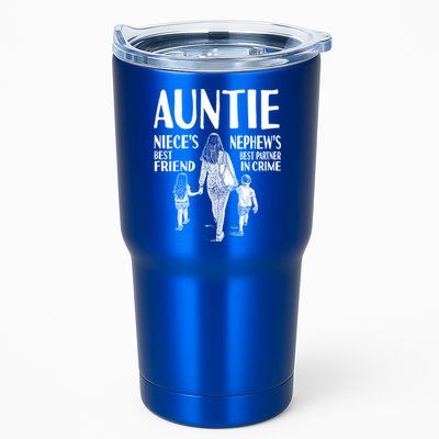 Auntie Nieces Best Friend Nephews Best Partner In Crime Meaningful Gift Tumbler