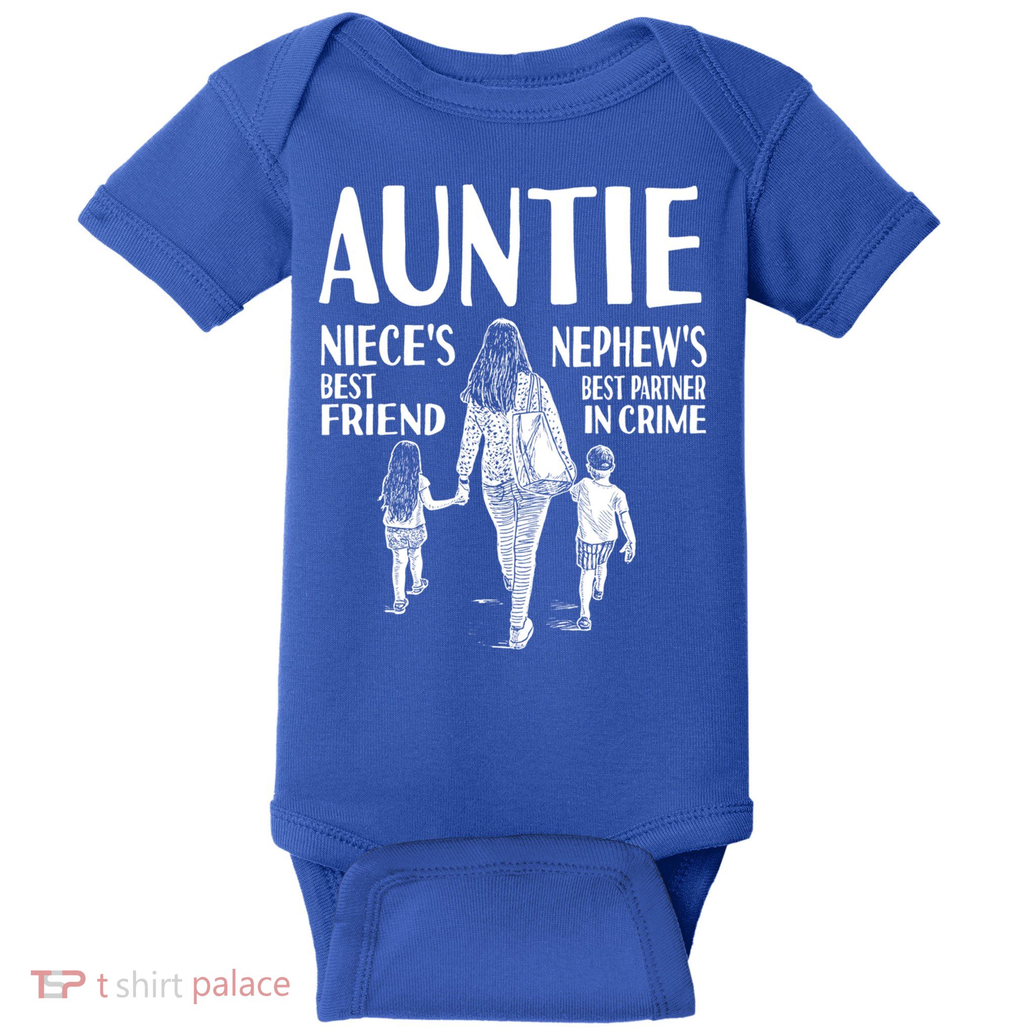 Auntie Nieces Best Friend Nephews Best Partner In Crime Meaningful Gift Baby Bodysuit