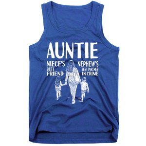 Auntie Nieces Best Friend Nephews Best Partner In Crime Meaningful Gift Tank Top