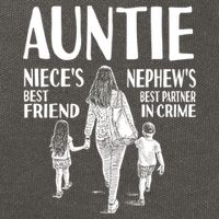 Auntie Nieces Best Friend Nephews Best Partner In Crime Meaningful Gift Cotton Canvas Backpack