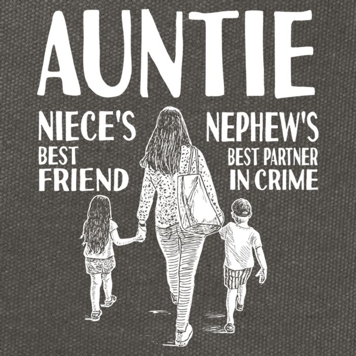 Auntie Nieces Best Friend Nephews Best Partner In Crime Meaningful Gift Cotton Canvas Backpack