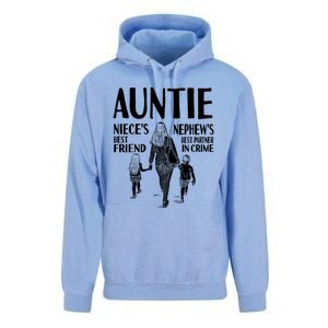 Auntie Nieces Best Friend Nephews Best Partner In Crime Meaningful Gift Unisex Surf Hoodie