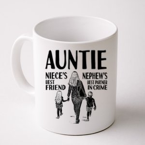 Auntie Nieces Best Friend Nephews Best Partner In Crime Meaningful Gift Coffee Mug