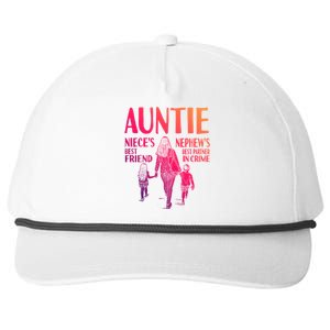 Auntie Nieces Best Friend Nephews Best Partner In Crime Gift Snapback Five-Panel Rope Hat