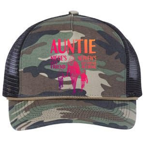 Auntie Nieces Best Friend Nephews Best Partner In Crime Gift Retro Rope Trucker Hat Cap