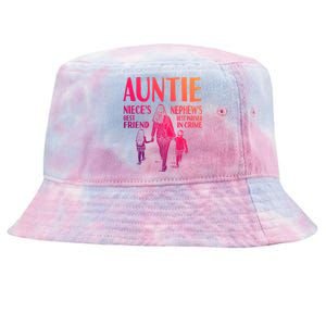 Auntie Nieces Best Friend Nephews Best Partner In Crime Gift Tie-Dyed Bucket Hat